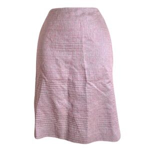 Dana Buchman Lilac Textured Silk-Blend Pencil Skirt, Size 6